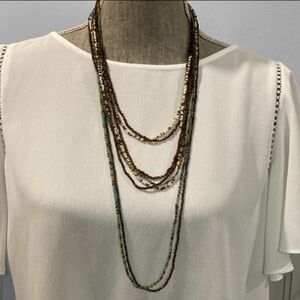 Bohemian Multi-coloured Small Beads Necklace